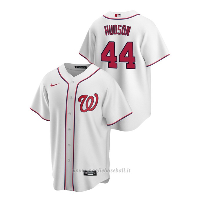 Maglia Baseball Uomo Washington Nationals Daniel Hudson Replica Primera Bianco